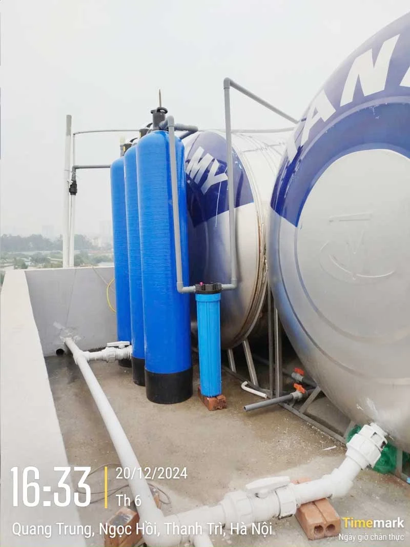 T125 - Bộ lọc nước giếng khoan loại bỏ kim loại nặng, đá vôi, Mangan,...