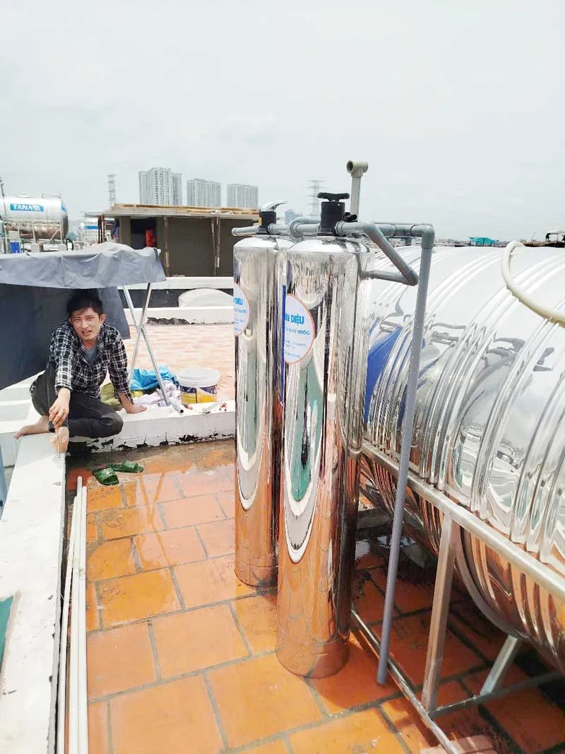 T123 - Bộ lọc nước giếng khoan loại bỏ kim loại nặng, đá vôi, mangan,...